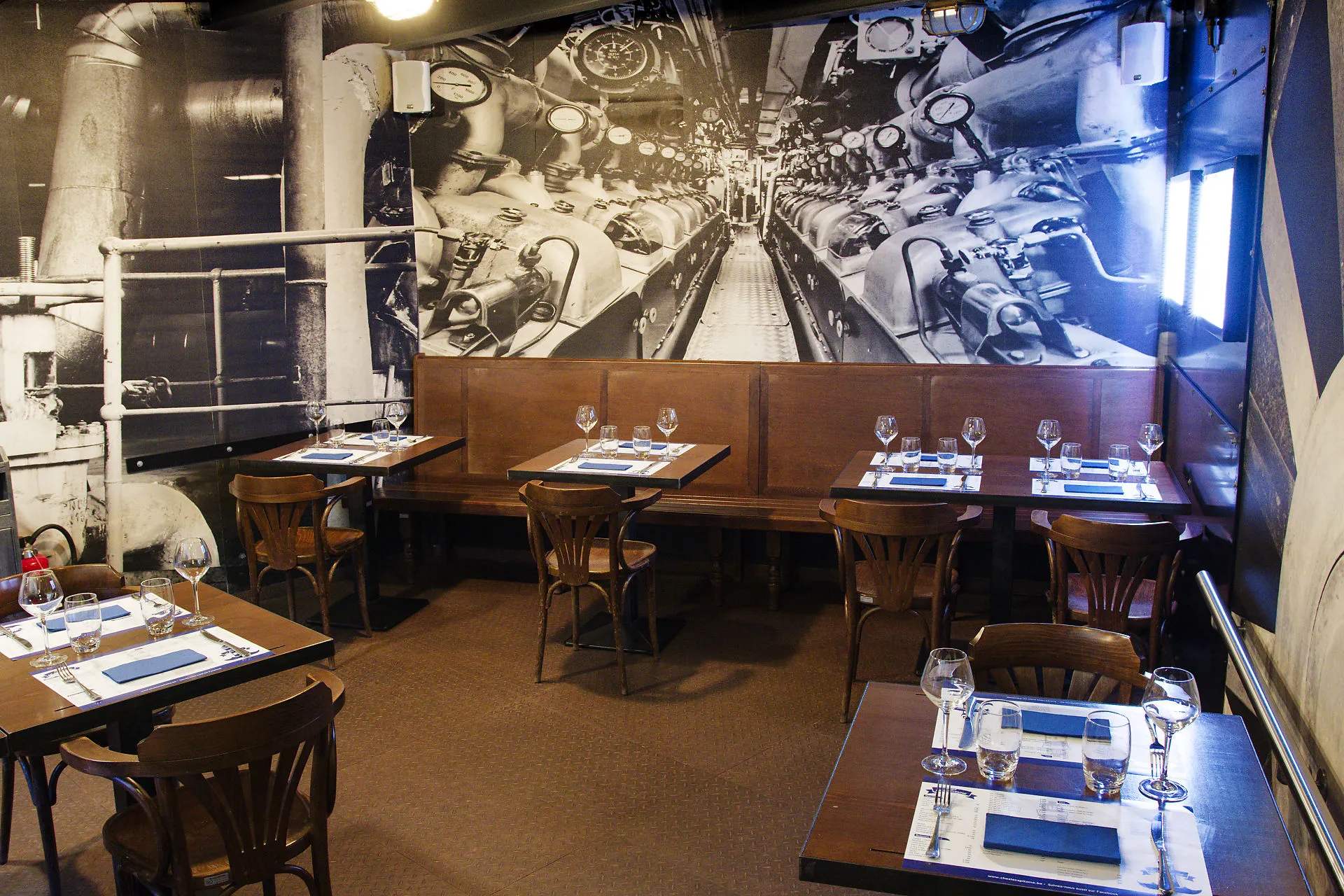 Intérieur du restaurant Chez le Capitaine